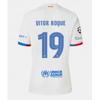 Barcelona Vitor Roque #19 Bortedrakt 2023-24 Kortermet